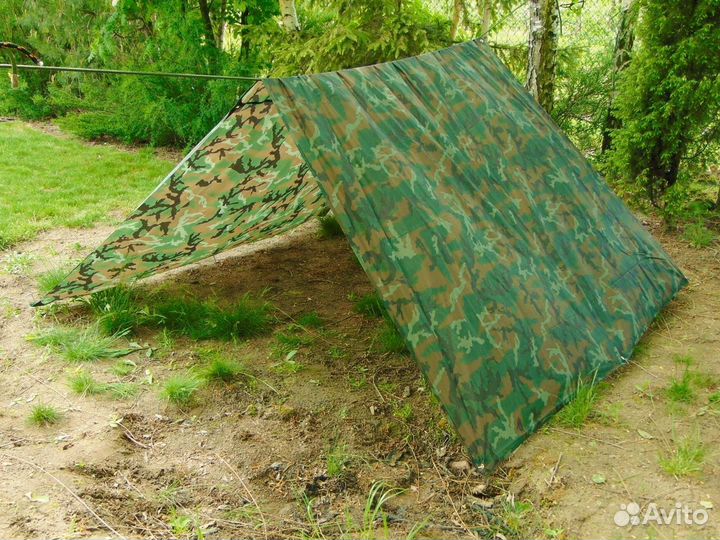 Тент камуфляжный с люверсами