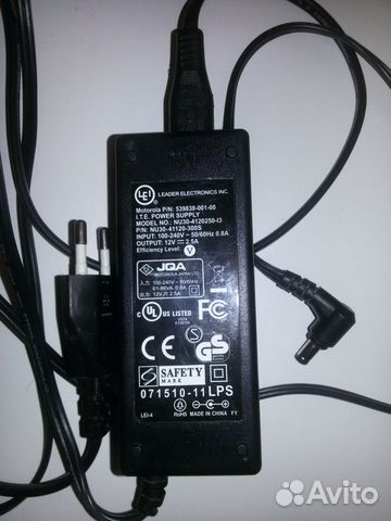 Блок питания 12v 2,5Ah DC