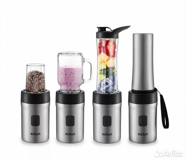Стационарный блендер «6 в 1» Kitfort KT-3009, сере