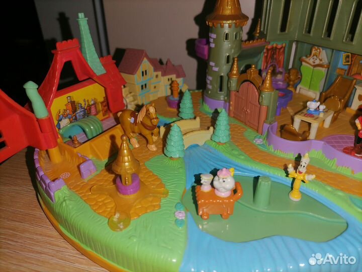 Винтажный замок с фигурками Polly pocket 1997