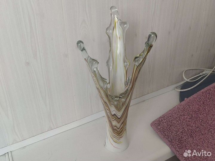 Ваза цветное стекло