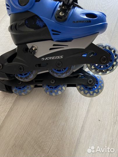 Роликовые коньки Kreiss (26-29), шлем и защита