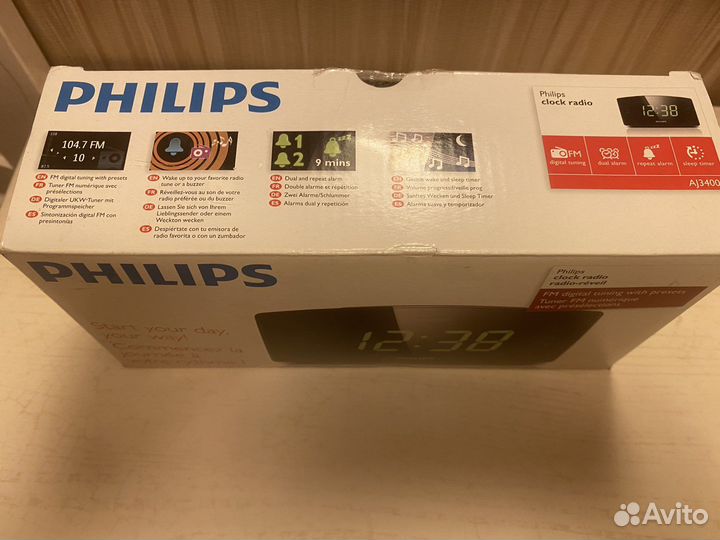 Радио часы philips