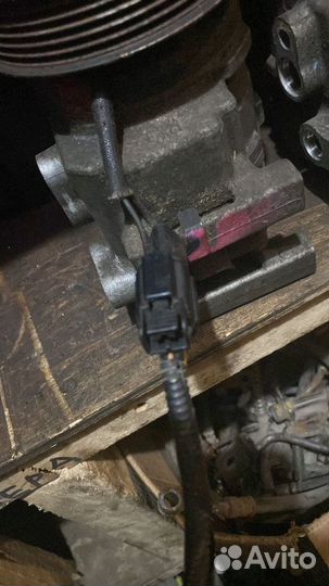 Штекер фишка компрессора кондиционера Solaris Rio