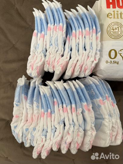 Подгузники huggies elite soft 0