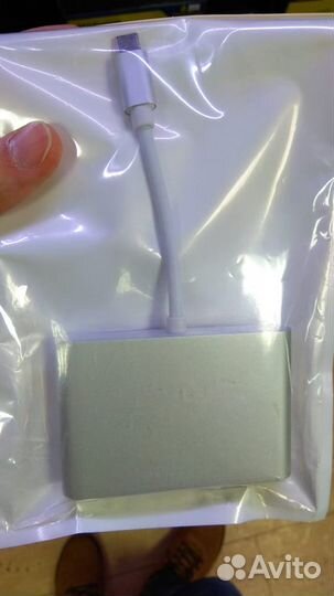 Адаптер переходник Type C (USB3.1) на hdmi-VGA+3.5