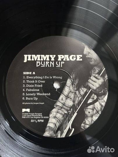 Jimmy Page Burn up Lp