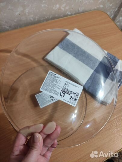 Набором полотенце для кухни+ 2 тарелки Икеа