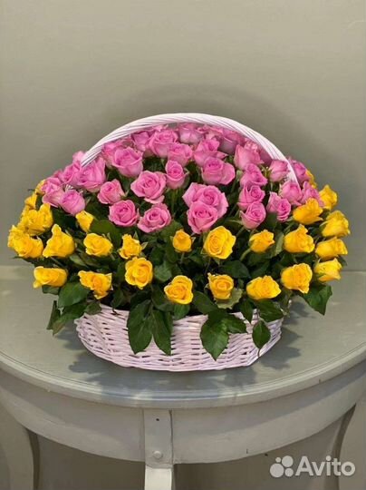 Цветы розы букет