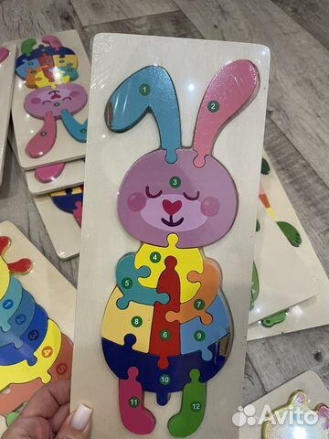 Деревянные пазлы новые