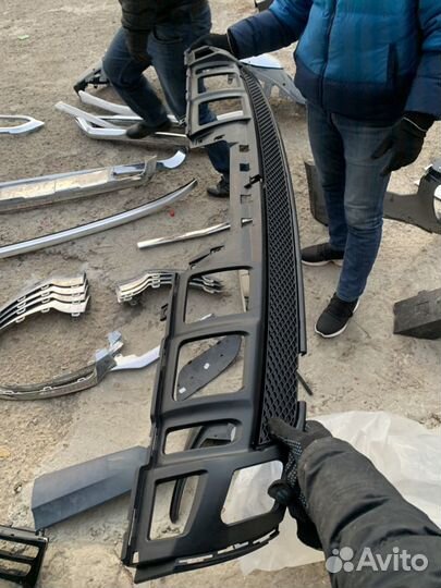 Юбка заднего бампера Мерседес ML166 AMG 2011-2015