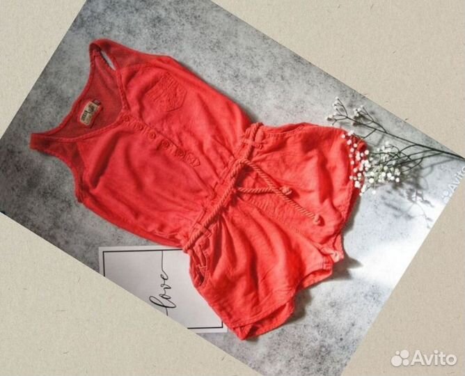 Женский комбинезон 46 размера ромпер яркий