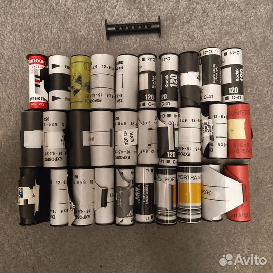 Катушки с ракордами 120 фотопленка