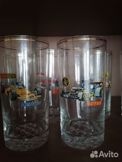Стаканы Чехия машинки, фужеры свадебные, стопки