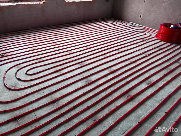 Теплый пол / Монтаж теплого пола / Монтаж отоплени