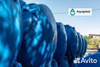 Бочка пластиковая 3000 л для жидкостей (горизонтал