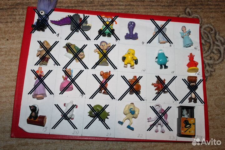 Игрушки из киндер-сюрприза, Ландрин, чупы, пр. 10