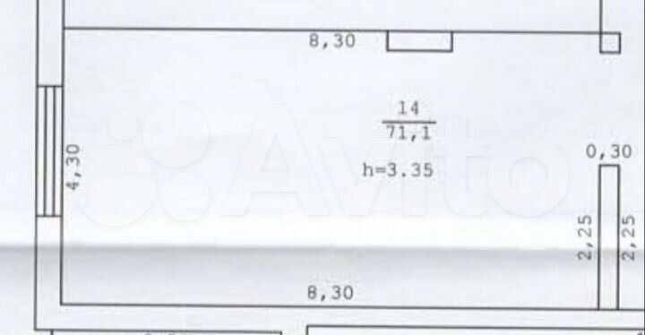 Свободного назначения, 35.7 м²