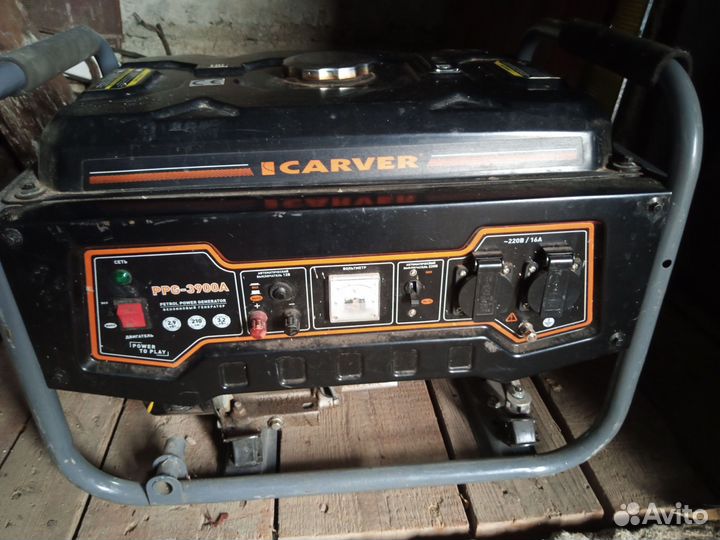 Бензогенератор carver PPG-3900A 3.2кВт