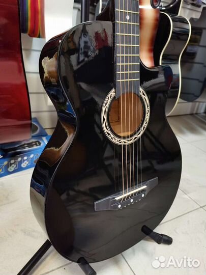 Гитара акустическая cowboy 3810C BK в наличии