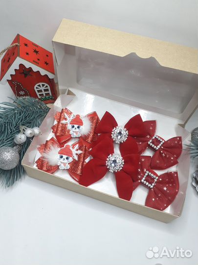 Новогодний набор бантиков