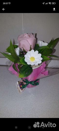 Мыло ручной работы букет 8 марта