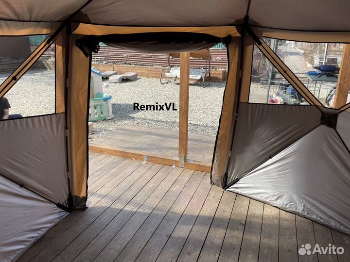 Видео Шатер кухня Полный автомат 360x360см с полом