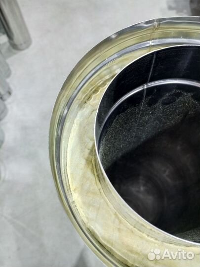 Труба для дымохода сэндвич, нержавейка 150х210