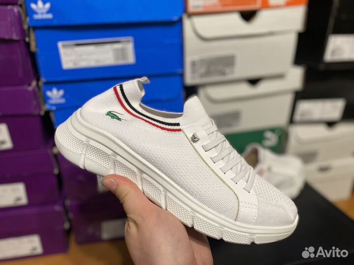 Слипоны кроссовки женские Lacoste