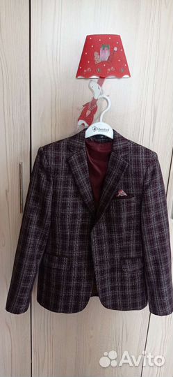 Пиджак школьный для мальчика 134