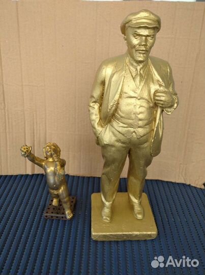 Фигурки СССР статуэтки мальчик с виноградом,Ленин