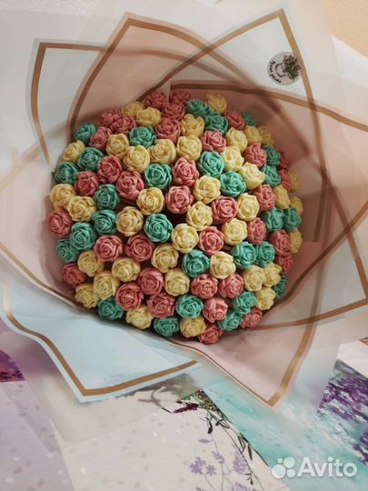 Шоколадные розы, пионы