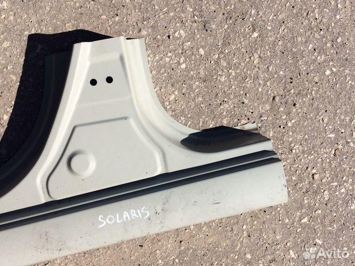 Порог левый hyundai Solaris с центральной стойкой