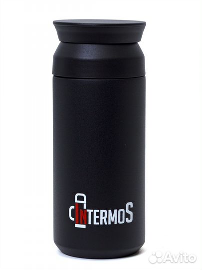 Термос классический с узким горлом 350 мл черный