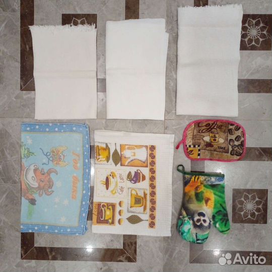 Полотенца б/у банные и кухонные пакетом