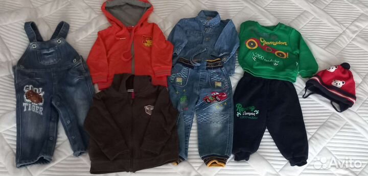 Вещи пакетом на мальчика 6-18 месяцев