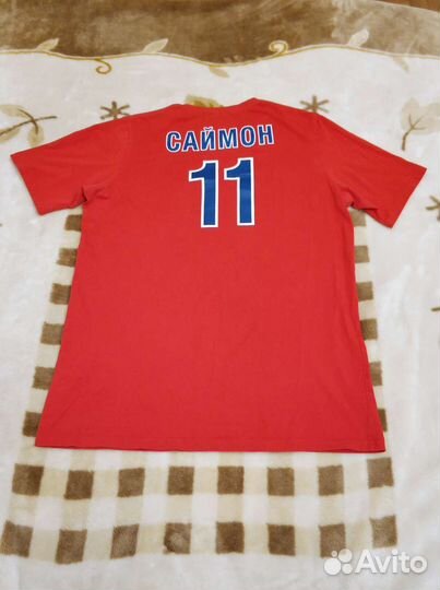 Футболка пбк цска Саймон #11 от игрока Эксклюзив