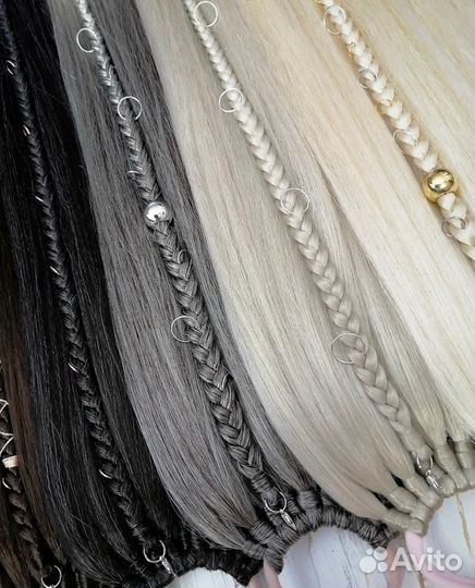 Хвост на резинке/ накладной хвост шиньон