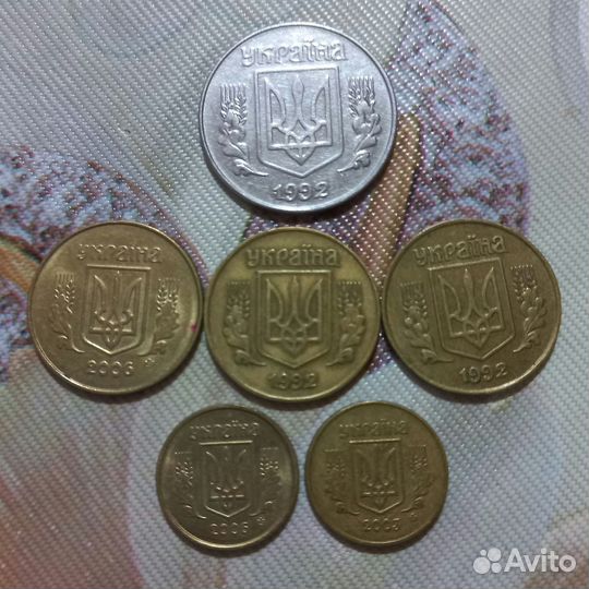 Набор монет - 6 штук, Укрaина