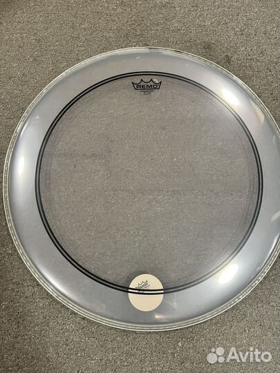 Новый пластик на бас барабан Remo