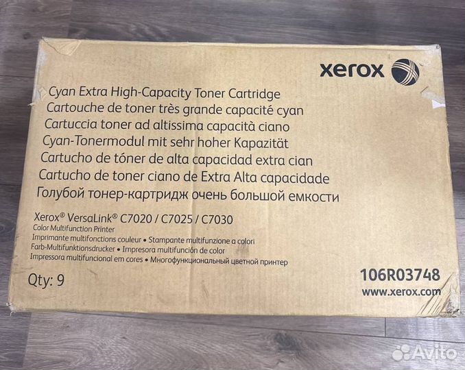 Картридж Xerox 106R03748 Cyan, в наличии