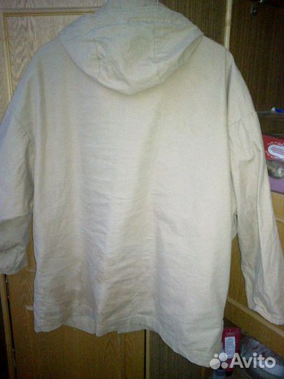 Куртка штормовка брезентовая с капюшоном