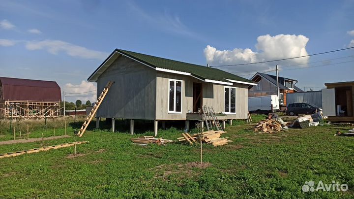 Деревянный домик 60 м