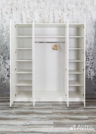 Шкаф новый белый Классик 6