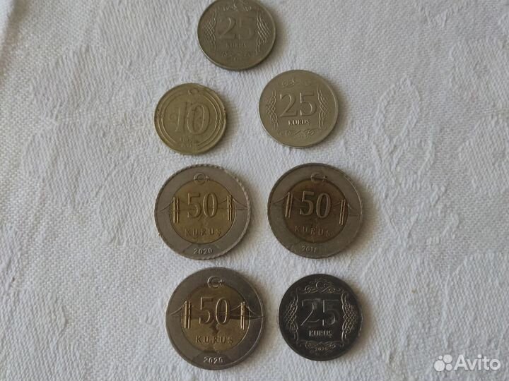 Монеты Турции обмен