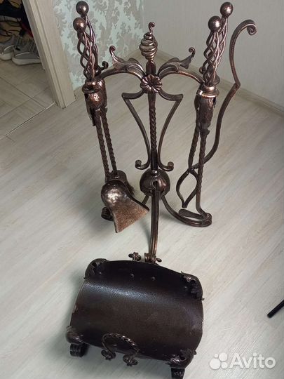 Кованый каминный набор