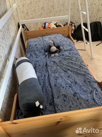 Раздвижная кровать IKEA лексквик с матрасом