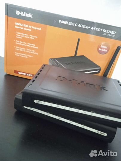 Два adsl роутера D-Link DSL-2640U/2600U