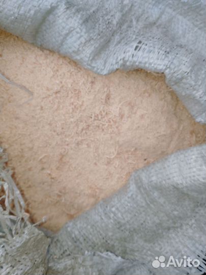 Опилки в мешках