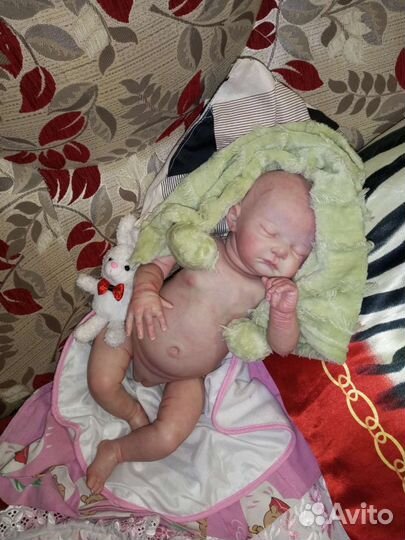 Кукла реборн ручной работы сплюшка 55 см